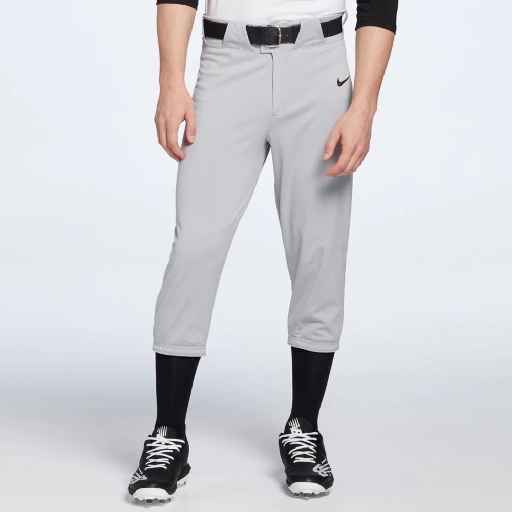 Nike Men's Vapor Select High Baseball Pants Gray Athletic Size Large NWT $40‎